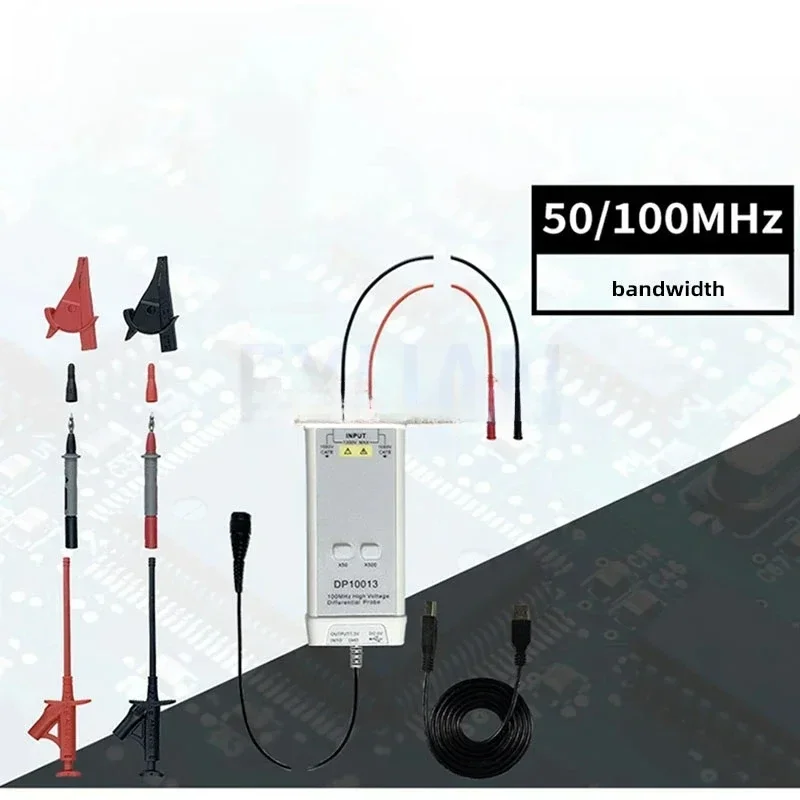 High-Voltage Differential , Oscilloscope Probe, Automotive Testing Instrument, DP10013 Series, 700, 1300, 5600V, 100M