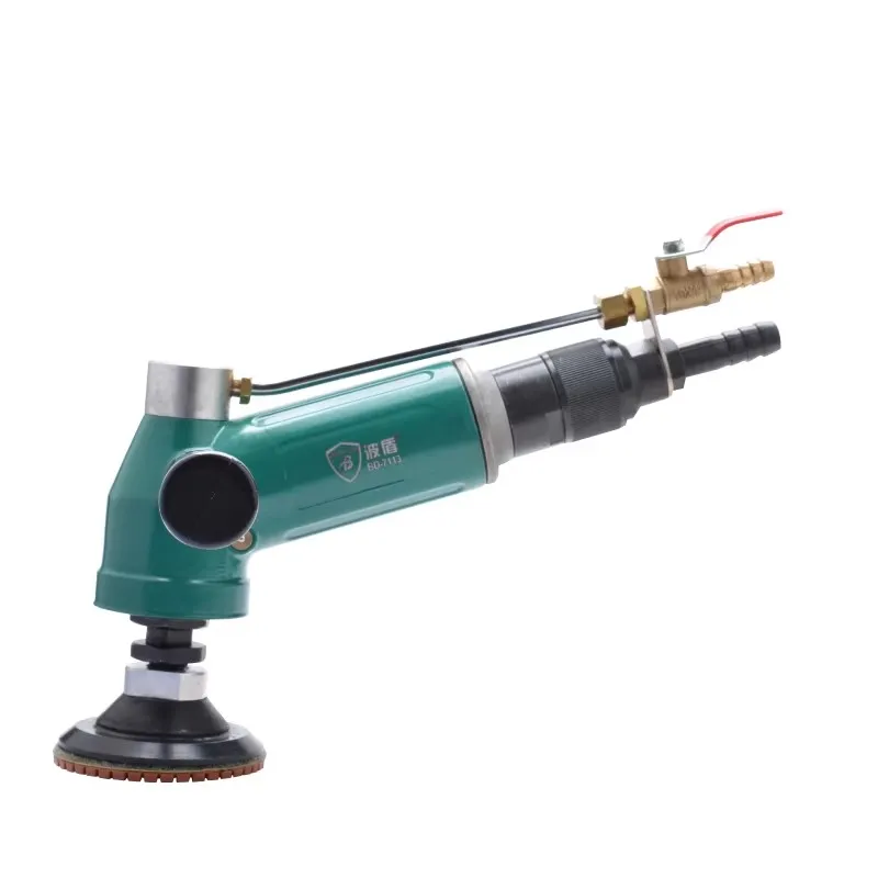 Wave Shield Water-Injection Pneumatic Water Grinder, Air-Powered Stone Polishing Machine, Non-Electric Water Grinder Bd-7113