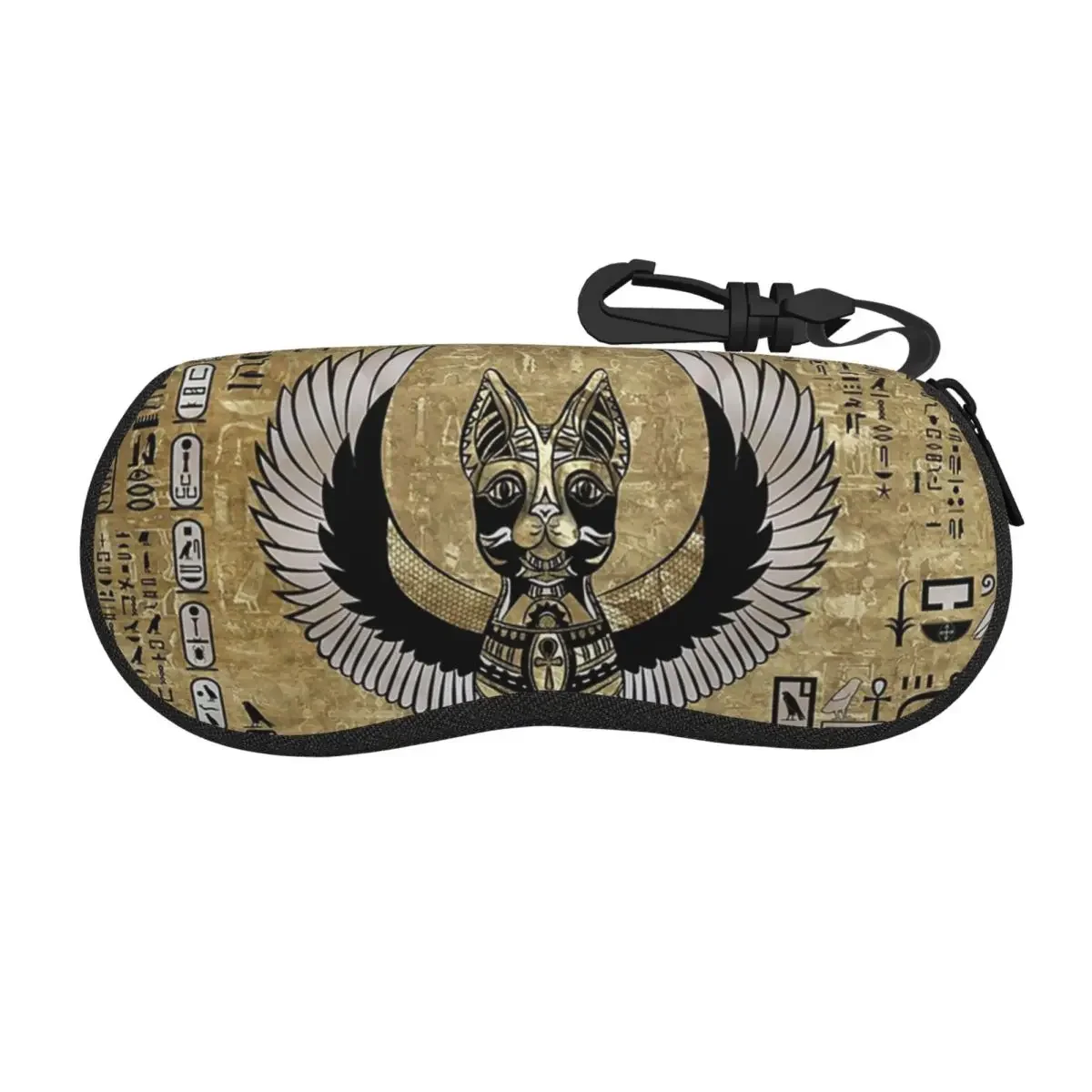 

Bastet - Egyptian Goddess Shell Glasses Case Portable Sunglasses Box Women Men Soft Eyeglass Bag Pouch