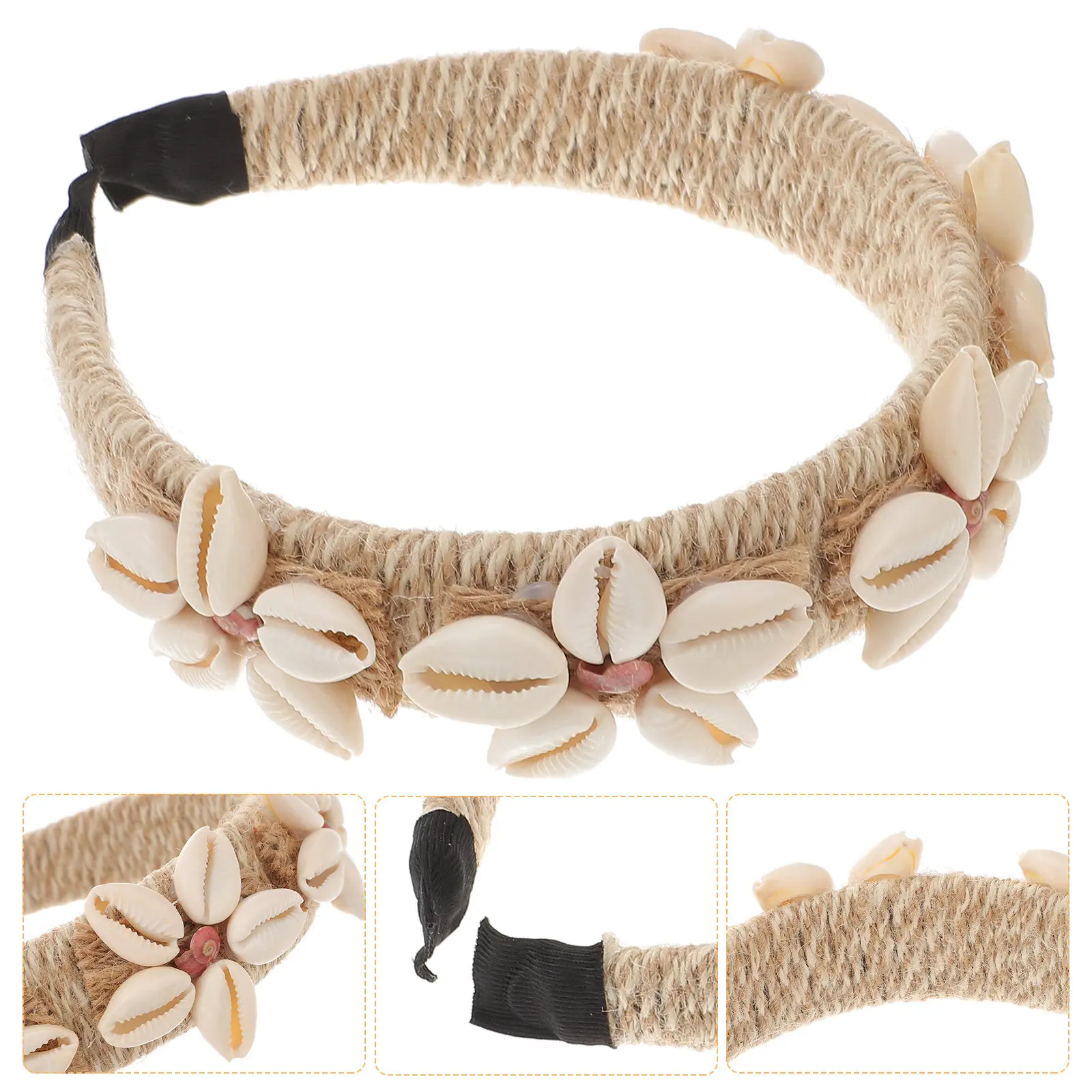 

1Pcs Seashell Headband Bridal Hair Hoop Women Fashion Hair Accessories Wedding Party Headdress Comfortable Breathable Hairband