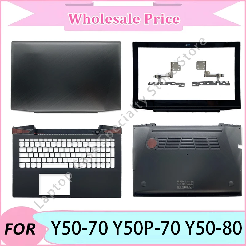 

НОВИНКА для ноутбука Y50-70 Y50P-70 Y50-80, задняя крышка ЖК-дисплея/передняя панель/верхняя подставка для рук/нижний корпус/петля