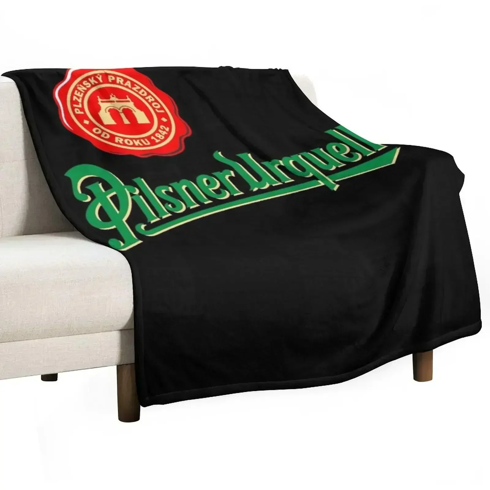 pilsner urquell beer lager asahi breweries beer food brewery logo Throw Blanket Bed Cute Plaid wednesday Blankets