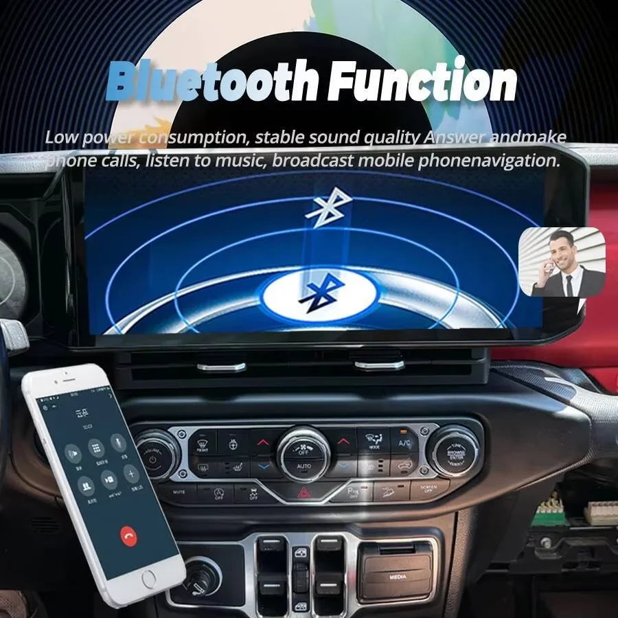 15inch Android13 For Jeep Wrangler 2018 2019 2020 2021 2022 Car Multimedia Player Stereo Receiver Radio android Carplay GPS DSP