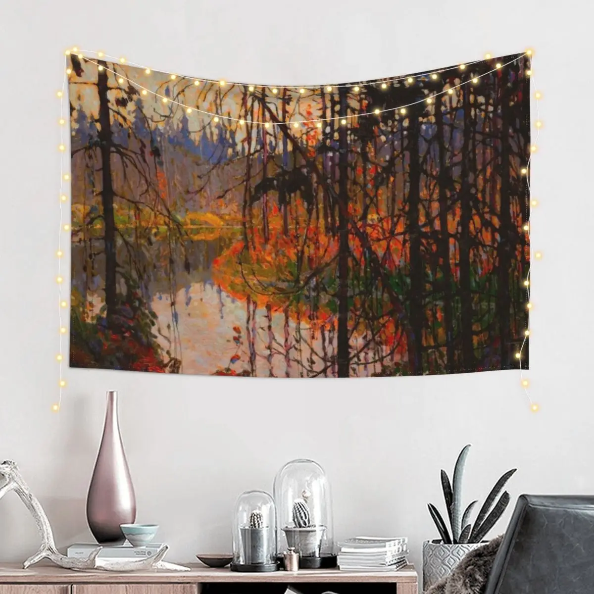 Tom Thomson Northern River 1915 Canadian Landscape Artist Tapestry Wall Art Decorations For Room Tapestry