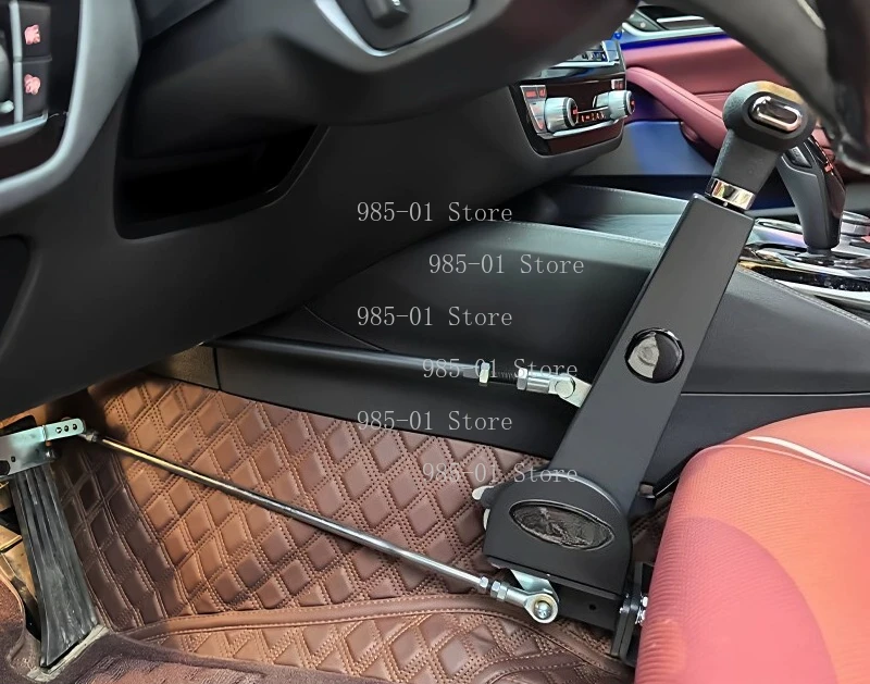 Disabled C5 Driving Car Auxiliary Manual Hand Driving Device - No Hole Installation Full Modification Accessory