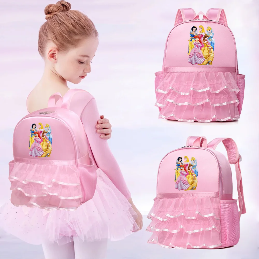 

Princess Children Dancing Backpacks Kawaii Bag for Girl Kids Pink Ballet Dance Bags Baby School Backpack