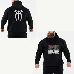 2024 Autumn/Winter New Famous Wrestler Roman Reigns  Men's Black Hoodie Street Sports Casual Pullover