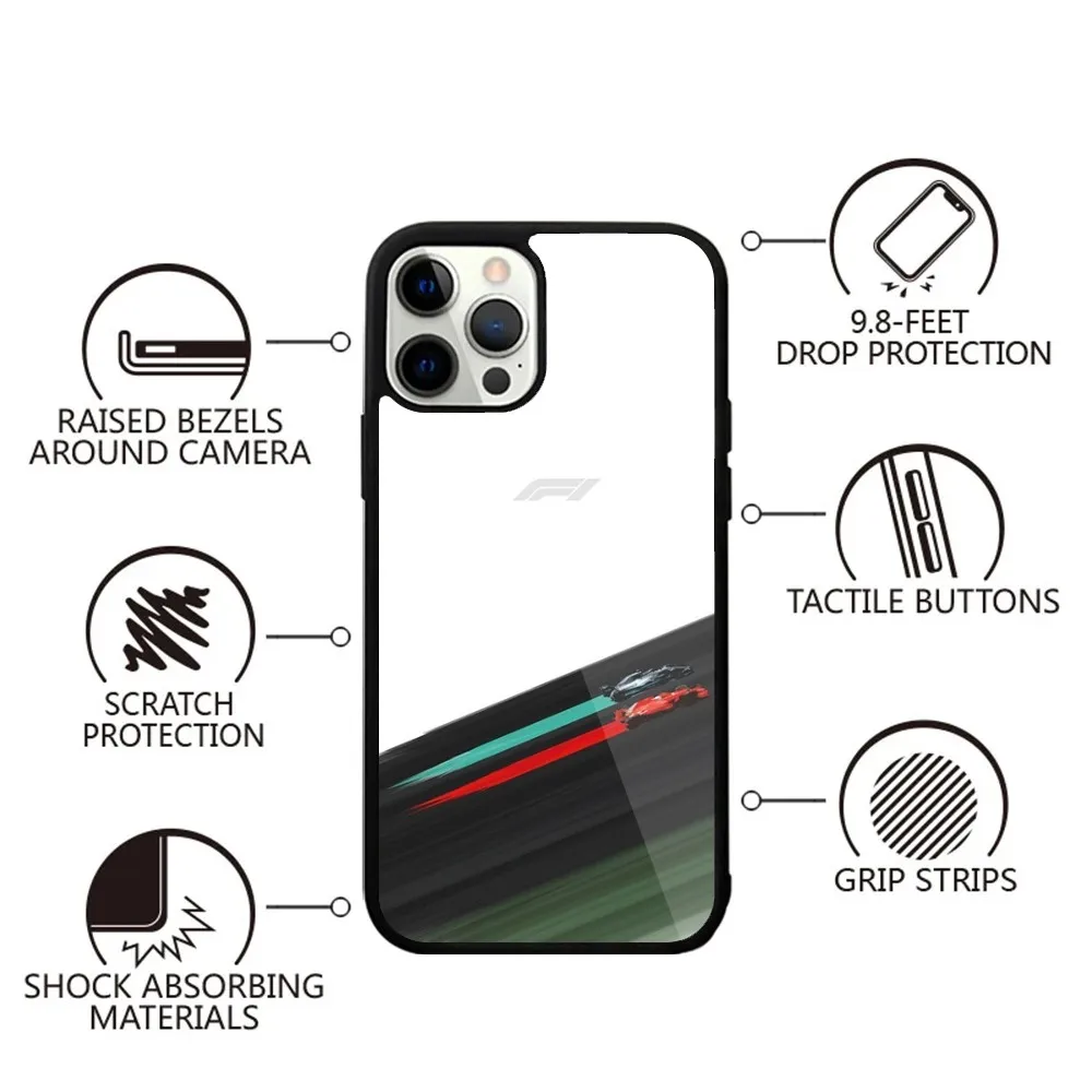 F1 Race Tracks Circuits Phone Case Strong Magnetic For IPhone 16,15,14,13,Pro,Max,Plus,11,12,Mini For Magsafe Wireless Charging