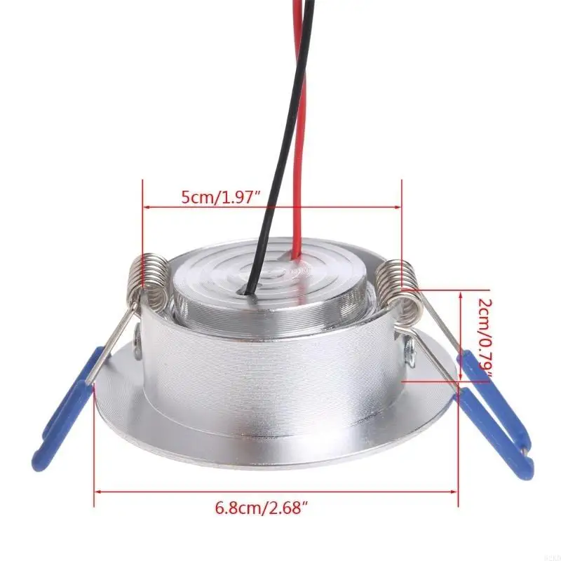 62KD Multifuntional LED Downlight with Low Power Consumption Lighting Ceiling Lamp Lighting Bulb Aluminum Alloy Texture