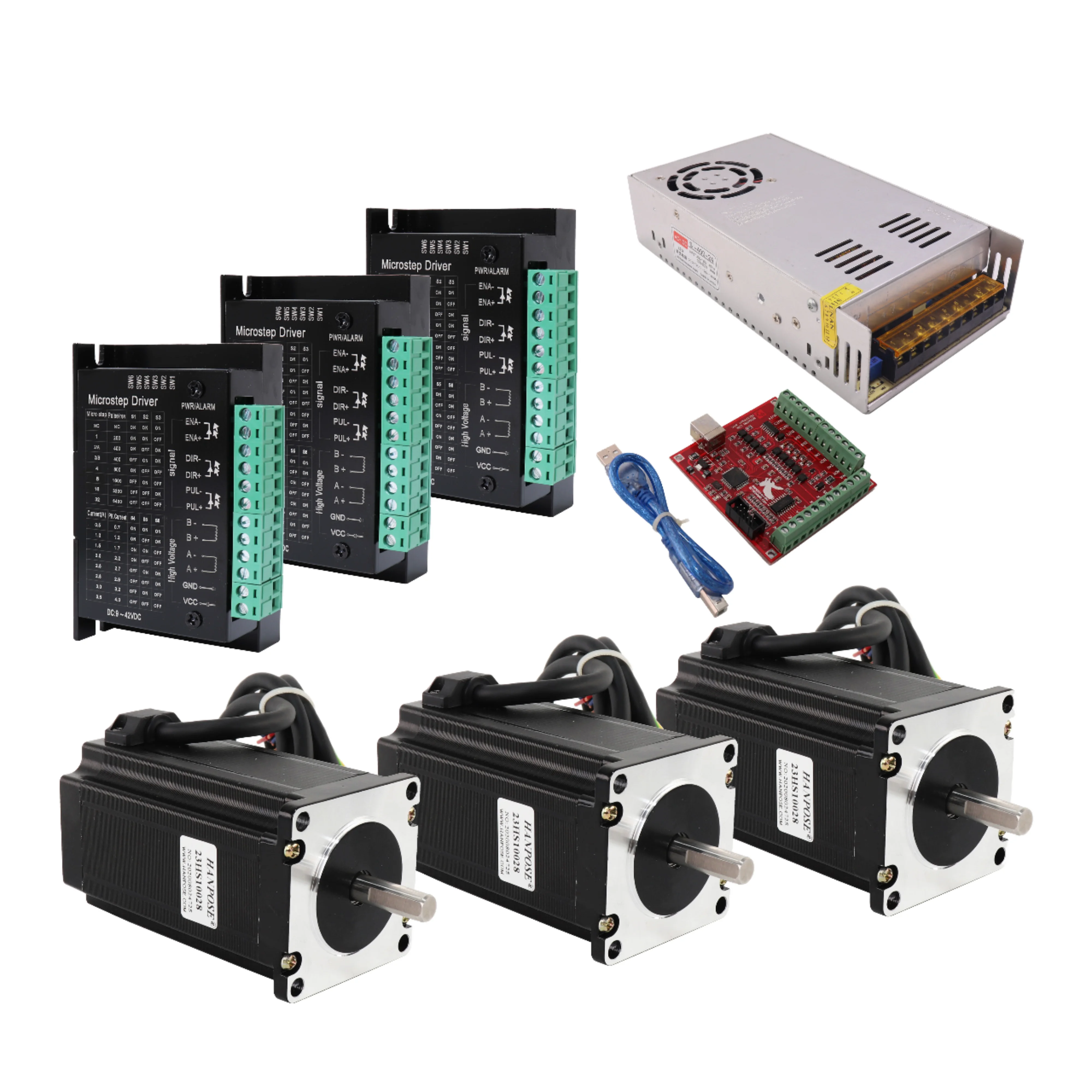 

NEMA23 57BYG250-112 Гибридный двухфазный шаговый двигатель постоянного тока с открытым контуром 1,8 градуса 3N.M для станков с ЧПУ