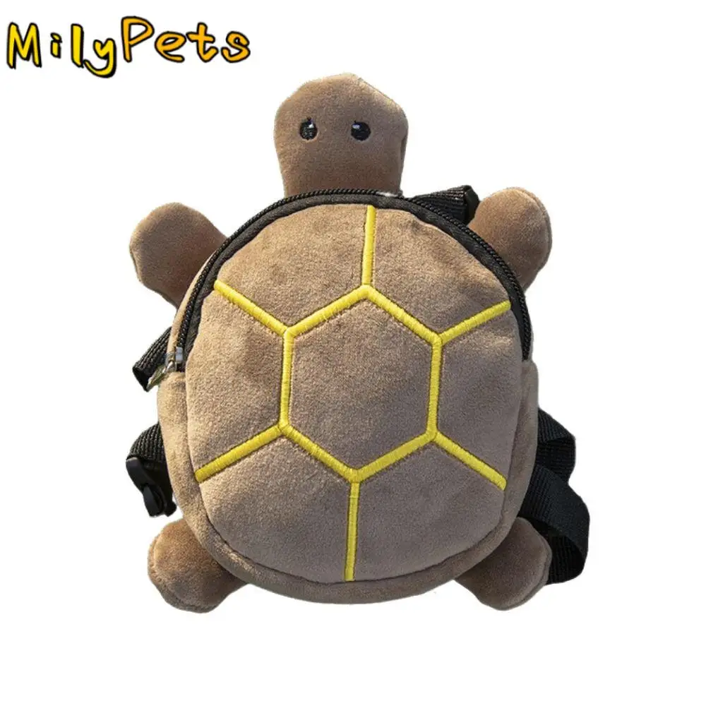 

Adjustable Belt Turtle Shape Pet Bag Large-capacity Soft Pet Self Carry Backpack Turtle Shape Plush Dog Outdoor Snack Bag Travel