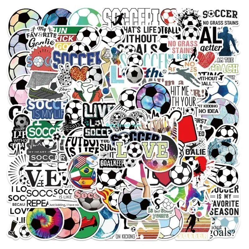 

K92D Football Soccer Stickers for Children Boys Skateboard Water Bottle Stickers
