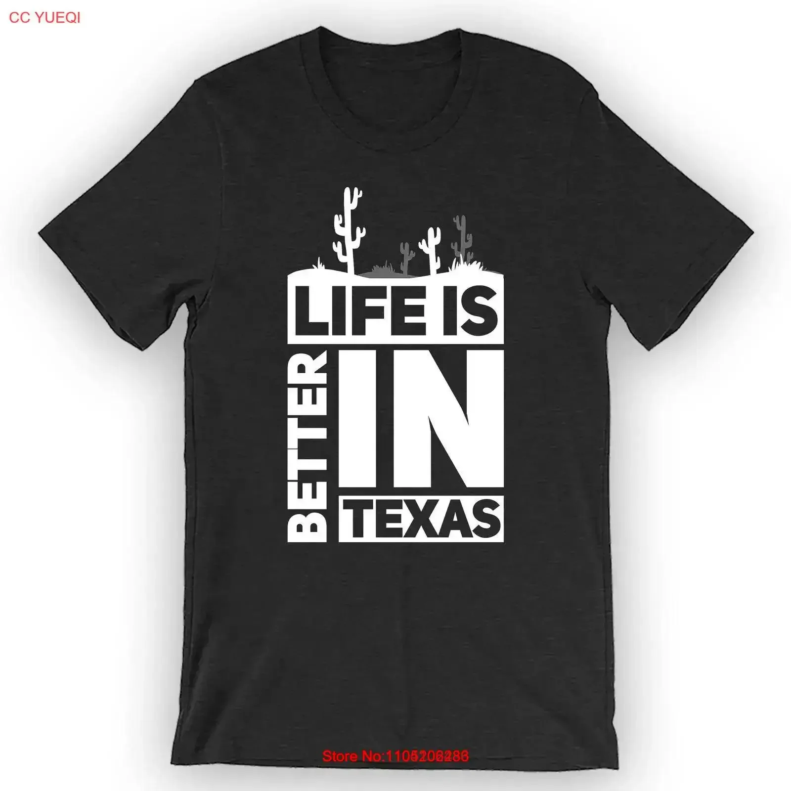 الحياة أفضل في تكساس تي شيرت عتيق مغسول ناعم للارتداء اليومي ملابس أنيقة مريحة قليلاً مصمم أوم