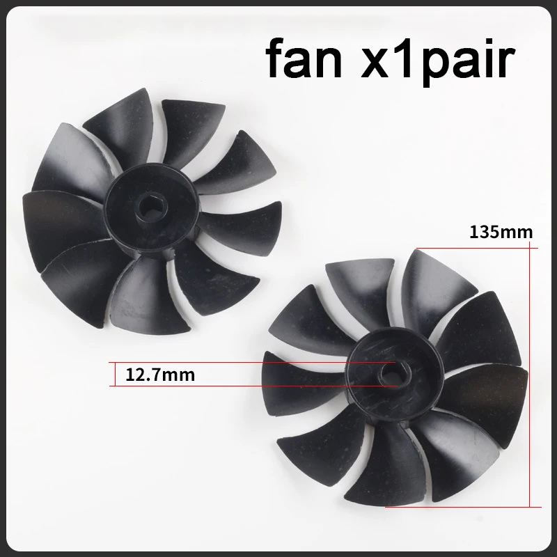 1PCS Pompa d'aria a trasmissione diretta Ventola di raffreddamento Parte del compressore d'aria senza olio Pale in plastica Pala del ventilatore del motore Foglia del vento diritta/obliqua
