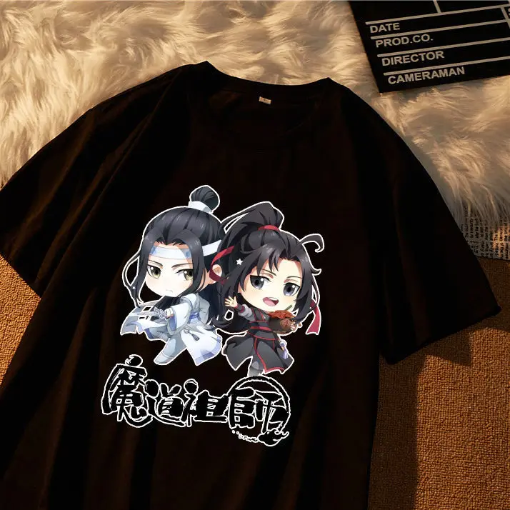 MDZS Mo Dao Zu Shi Lan Wangji Wei Wuxian Wangxian Costume casual loose student short-sleeved t-shirt Support customization