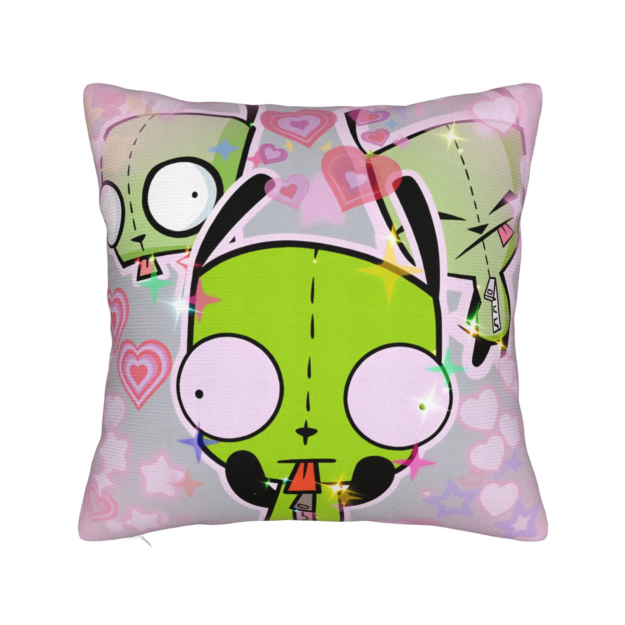 Pillow Cover I-Invader ZIM Anime  Cute Funny Pillow Case For Office Car Home Decor Pillowcases
