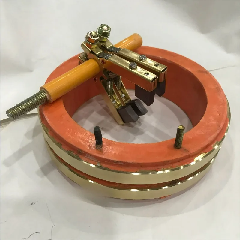 2-Ring 2-Way Conductive Slip Ring Bracelet Copper ID 135mm OD 38mm H High Precision Rotary Connector