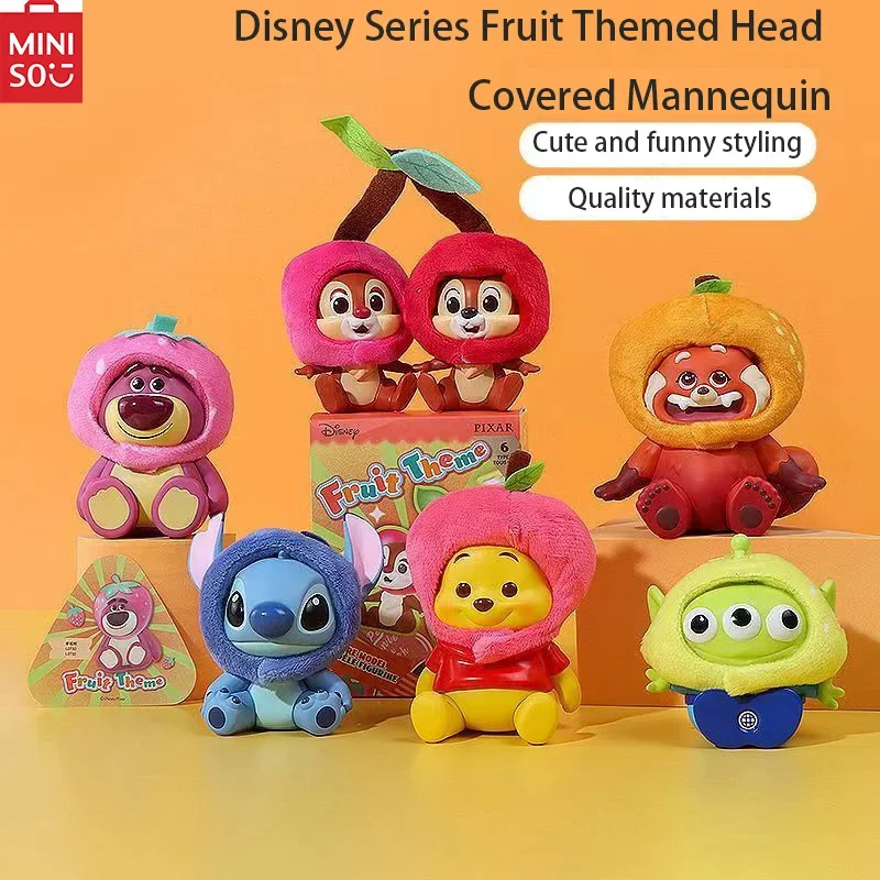 

MINISO Disney, клубника, медведь, инопланетянин, фрукты, основная головка, ручная работа, глухая коробка, клубничный медведь, украшения, студенческие подарки.