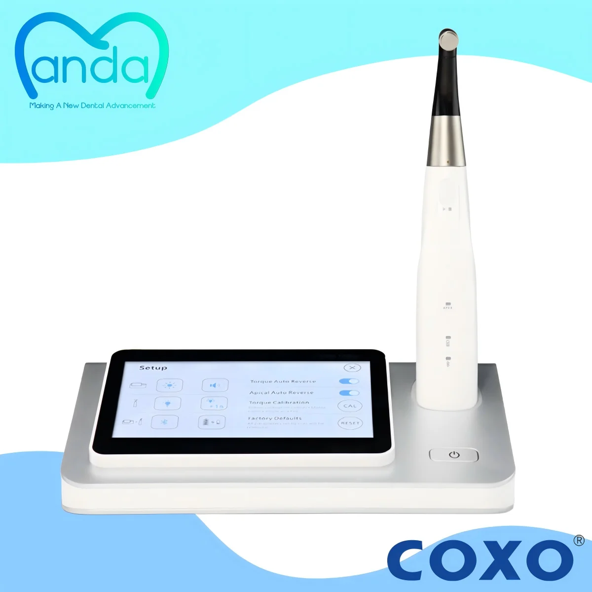 

COXO C-Smart Pilot Endomotor with Apex Locator | Dental Reciprocating Wireless Bluetooth Root Canal Endodontic Dental Equipment