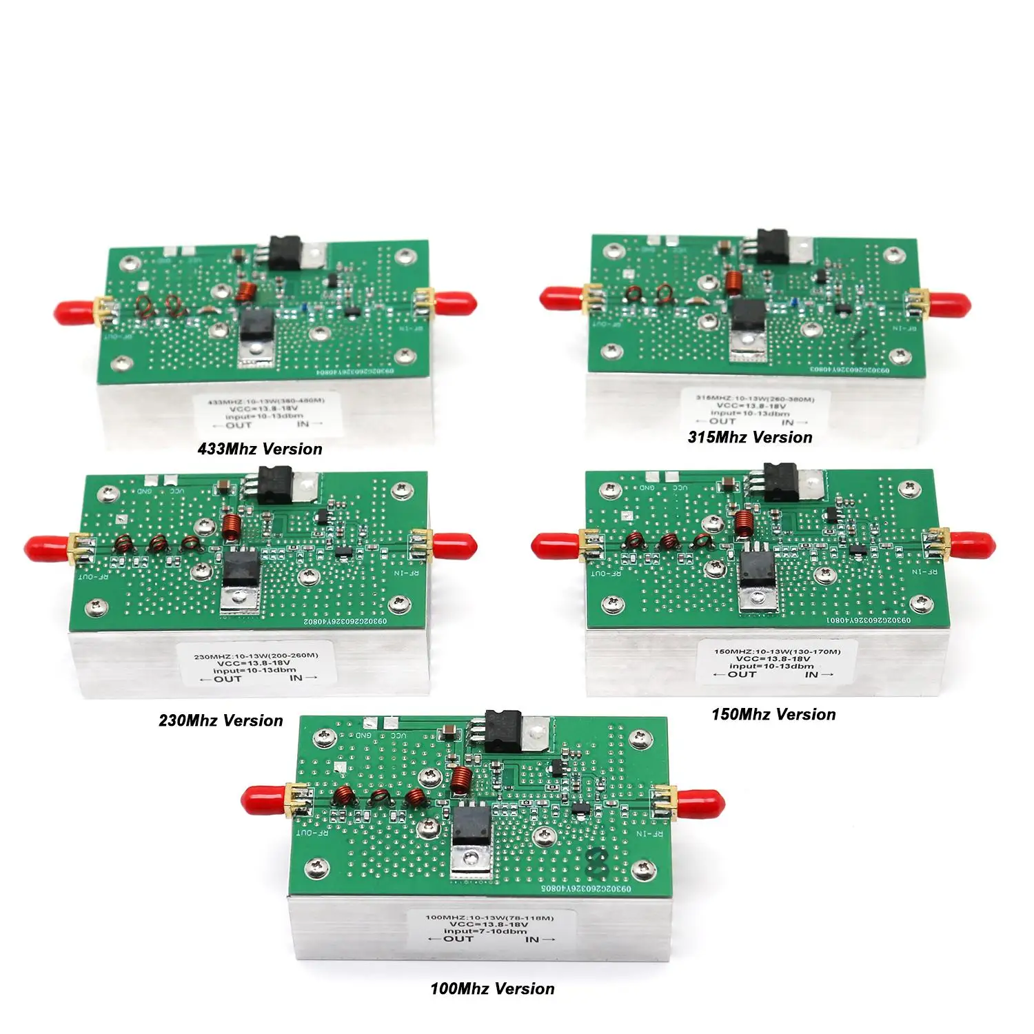 DYKB 10W-13W Multi-Band RF Power Amp 88-108MHz 130-170MHz 200-270MHz 315MHz 433MHz SMA Signal Booster for Walkie-Talkie HAM