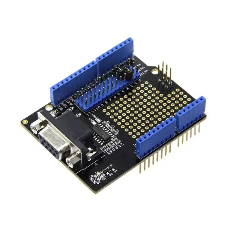 RS232 Shield DB9 MAX232 Shield Expansion Board Module 120 Kbit/S Dual Driver/Receiver Development Board Raspberry Pi