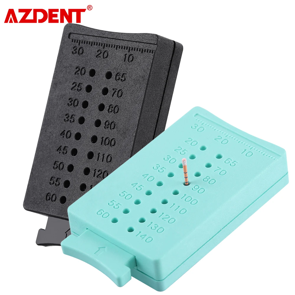 AZDENT-Regla de medida endodóntica, instrumento Dental, regla de endodoncia, cortador de gutapercha, 1 unidad