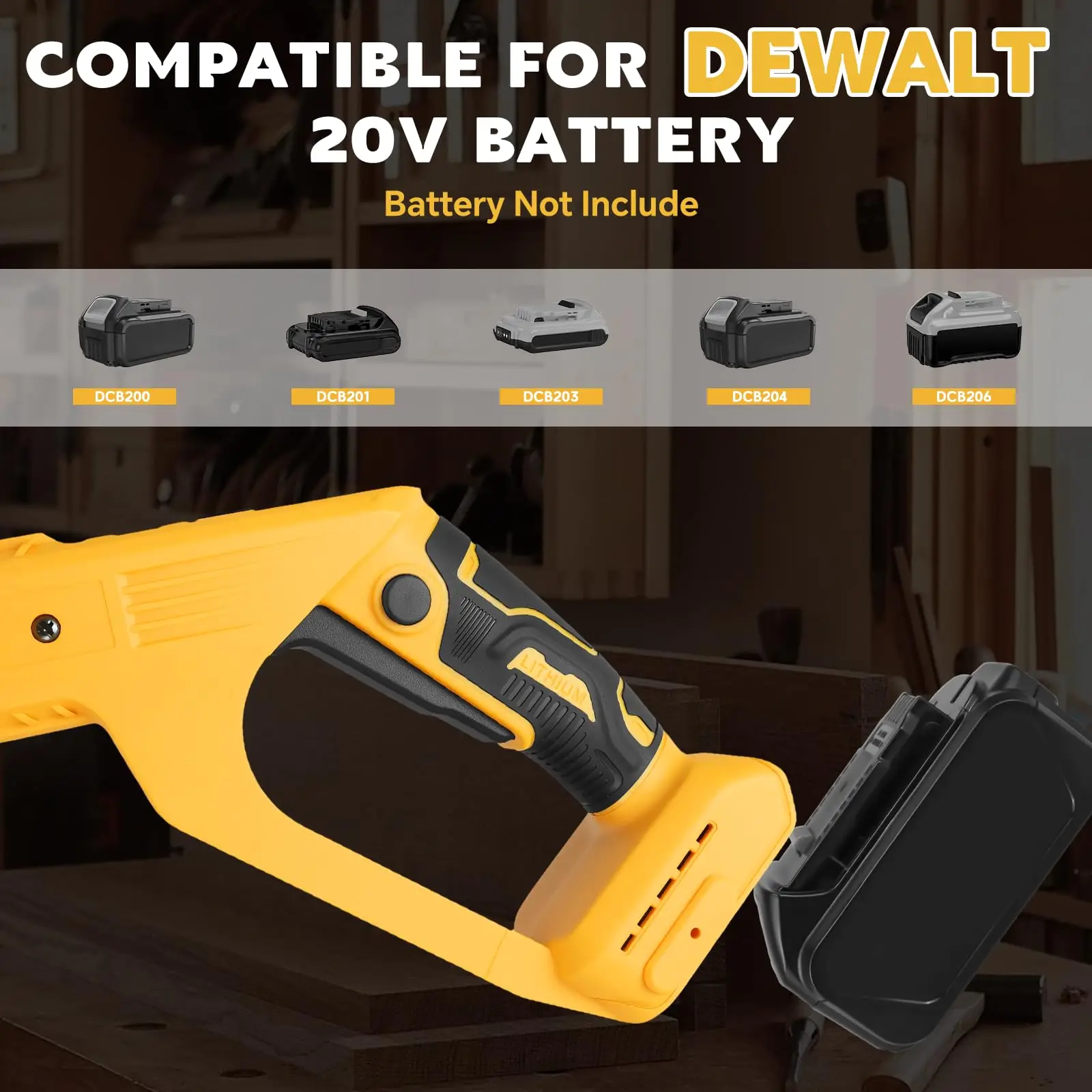 330RPM Brushless Cordless Tiller Cultivator Garden Lawn Soil Cultivation Gardening Tool Compatible with Dewalt 20V Battery view 3