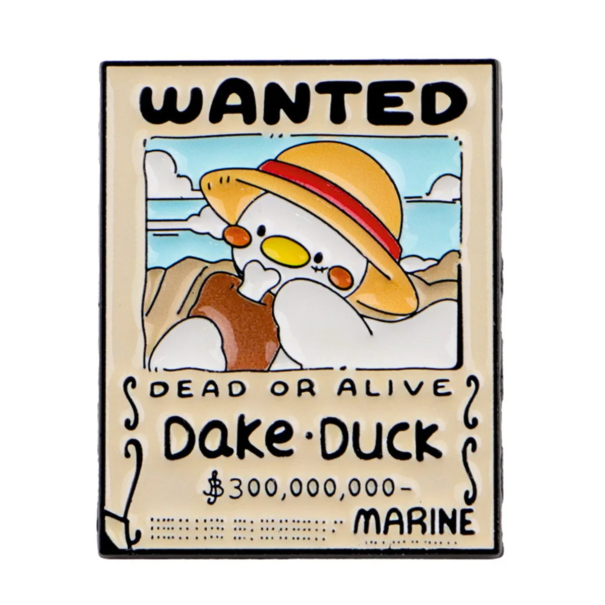 Enamel Pins Wanted Duck Cute Brooch Alloy Bag Clothing Accessories Cartoon Animal Fun Funny Badge Lapel Pins Badge on Backpack