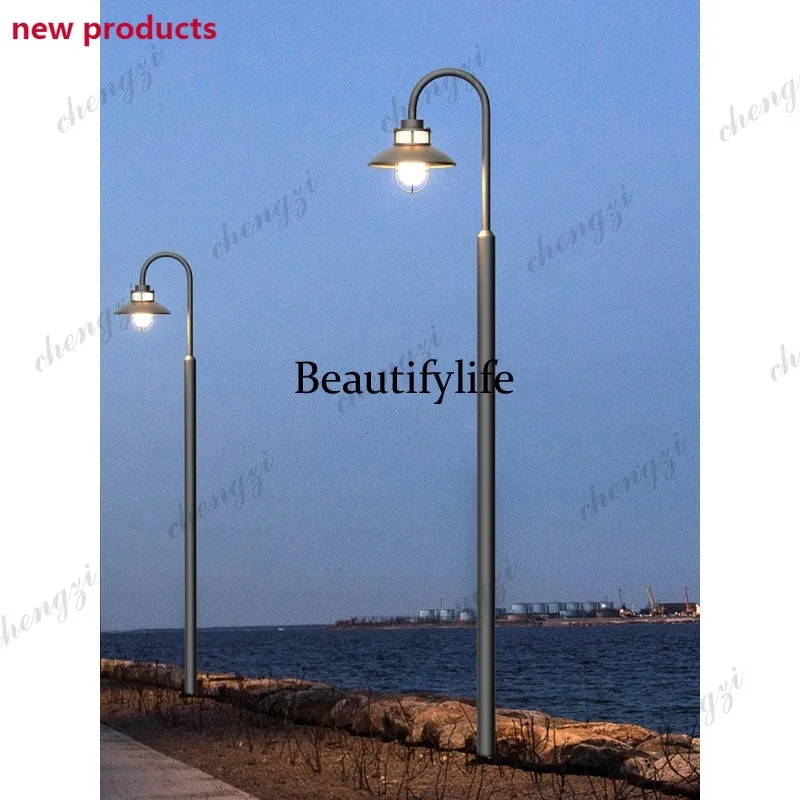 D1089 Modern simple outdoor garden lights, villa garden solar pole lights, community garden landscape street lights