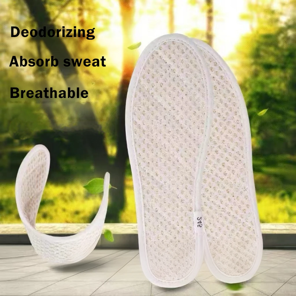 Men's and Women's  Lightweight Double-sided Mesh【Loofah Insoles】Sweat-Absorbing Comfortable Breathable Shoe Inserts