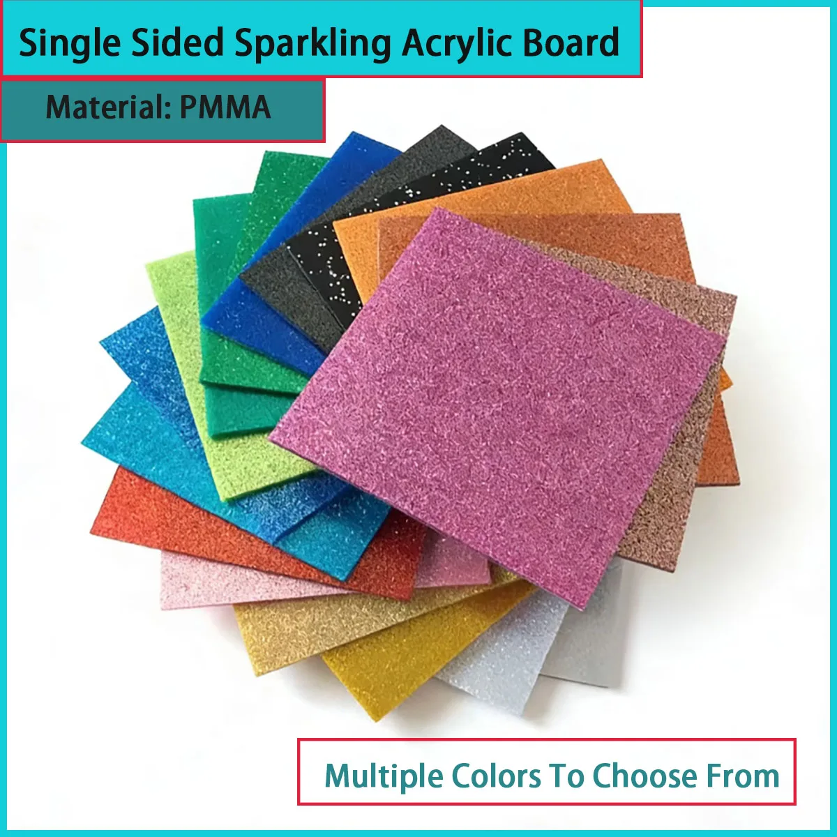 Single sided flash acrylic board, opaque organic glass board, PMMA 3.0mm thick