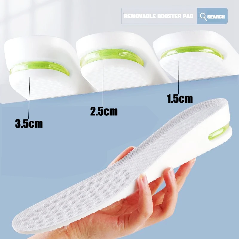 

1Pair Height Increase Insoles for Feet Shock Absorbing Air Insole Comfort Plantar Fasciitis Shoes Inserts Orthopedic Shoe Pads