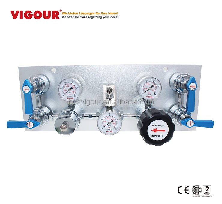 Stainless Steel High Pressure Argon Gas Control Panel