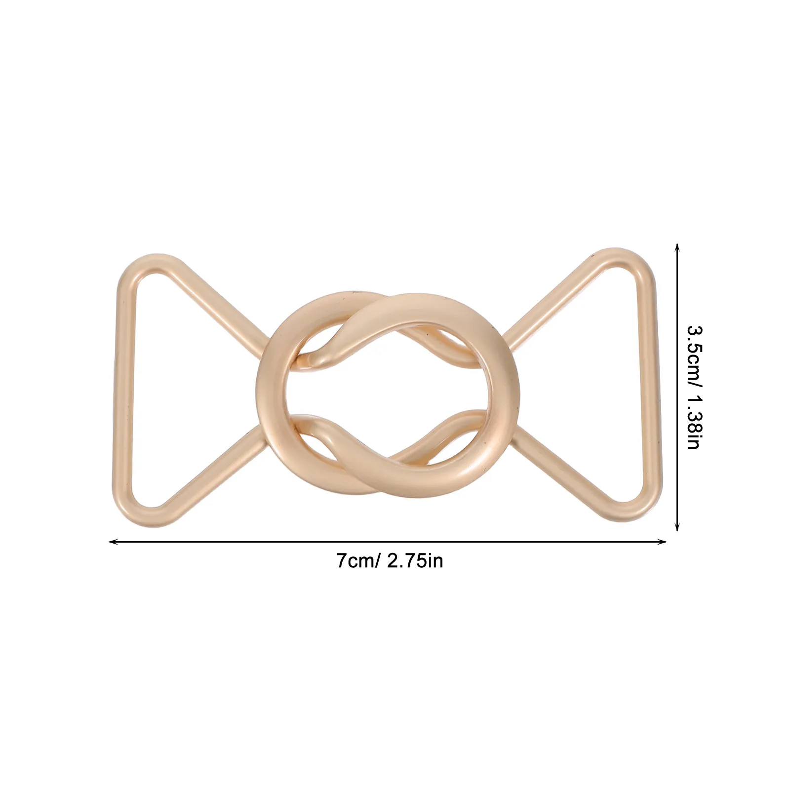4Pairs 8-Shaped Decorative Metal Buckles Alloy Waist Clasps Suitable for Women's Overalls Daily Fashion