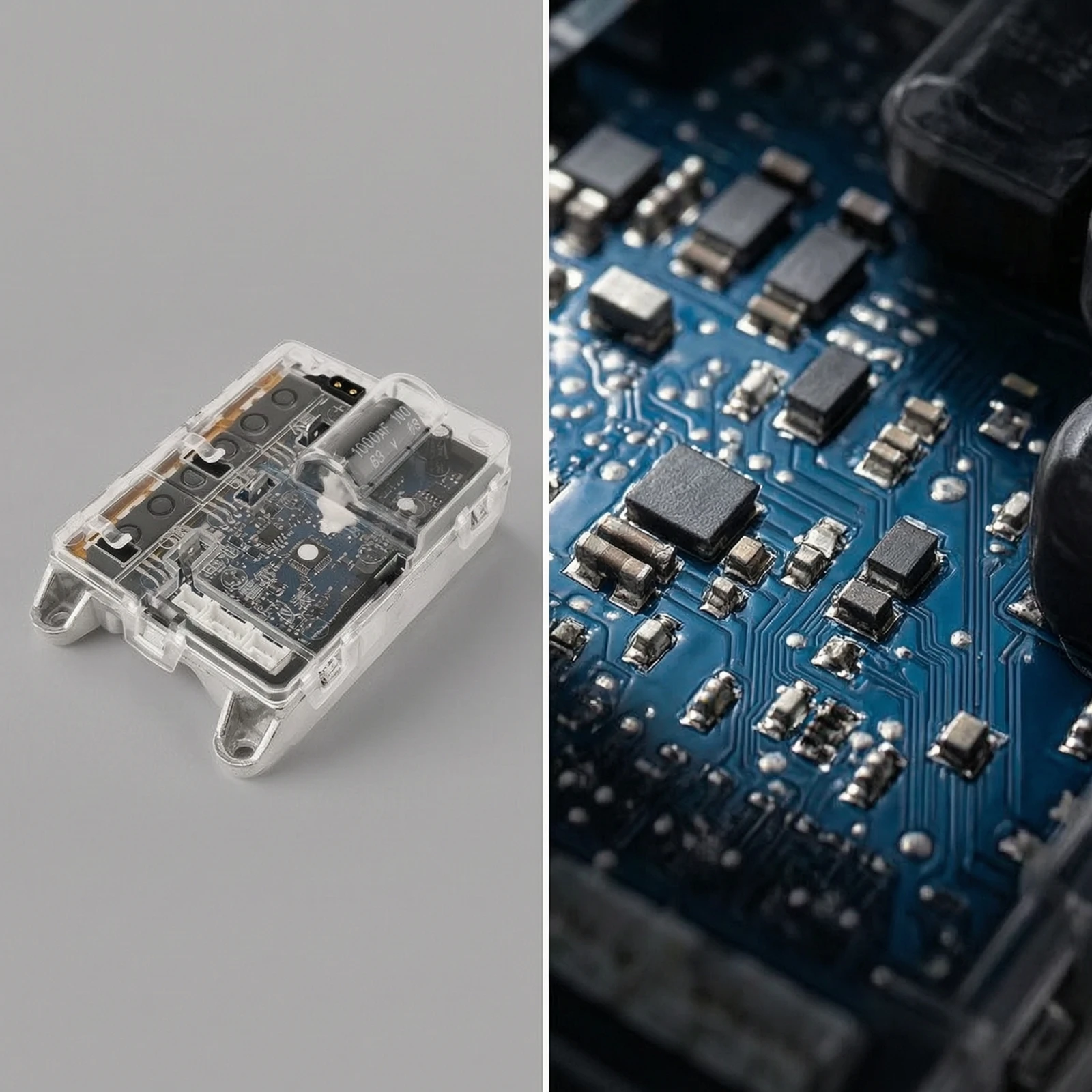 Electric Scooter Controller Module ABS Electric Scooter Controller Part Compact Round Ports for Repair Technicians