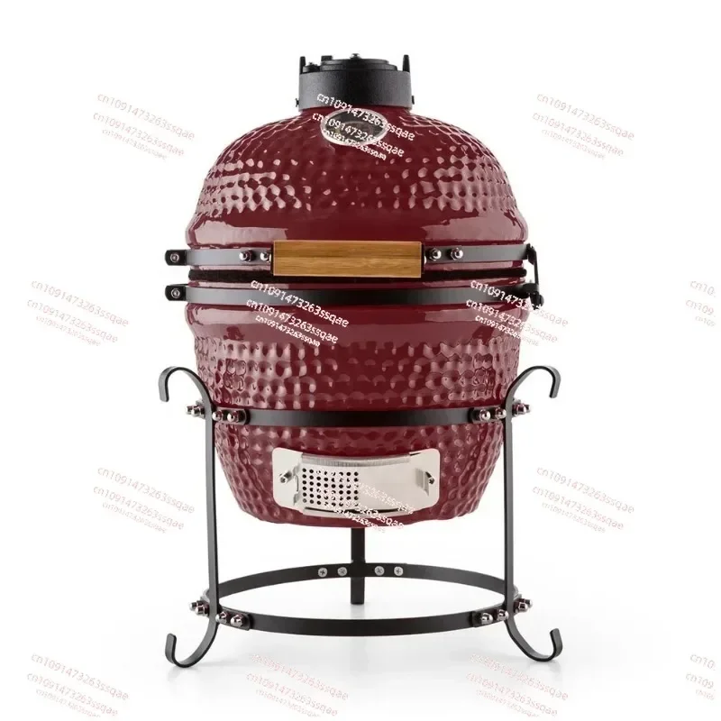 

13Inch Portable Barbique Outdoor Grill Mini Tandoor Oven Table Top Ceramic Charcoal Bbq Kamado grill