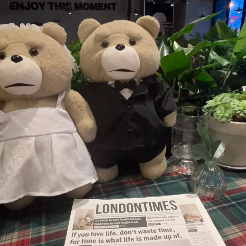 

Cute Teddy Bear Plush Toy Soft Stuffed Animal Cartoon Doll Peluches For Children Kids Birthday Christmas Gift Home Decor Festiva