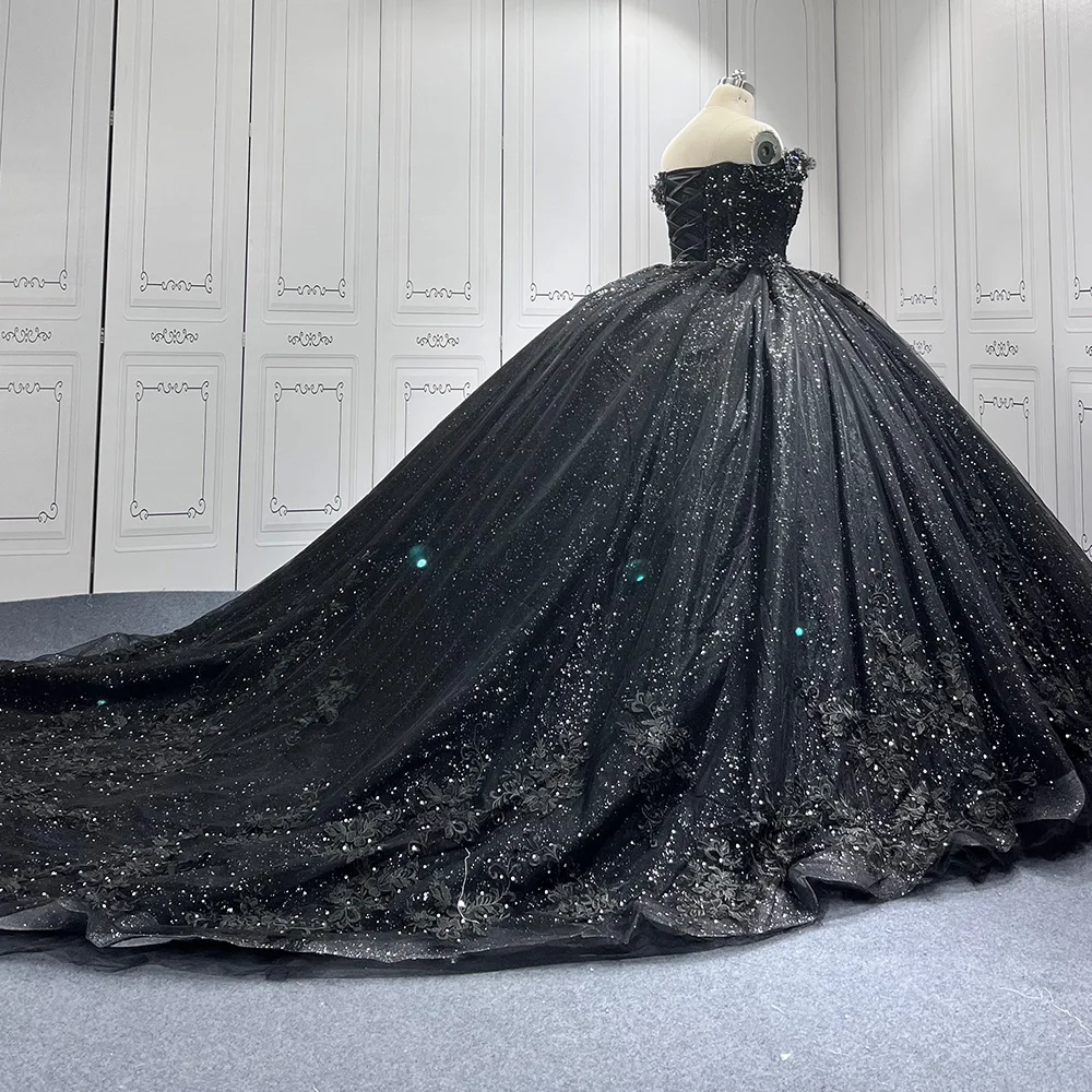 Maßgeschneiderte schöne Prinzessin Quinceanera Kleider aus der Schulter Ball Abendkleid Vestidos de 15 Jahre Quinceañeras LSMU06