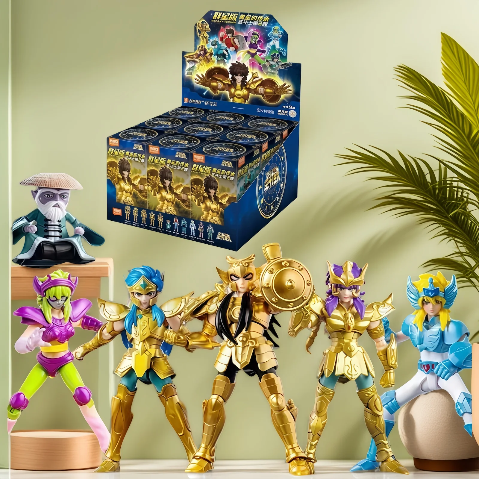 블루키스 세인트 세이야 갤럭시 버전 2 액션 피규어 카무스 호요가 도호코 밀로 시류 페가수스 나치 애니메이션 피규어 장난감 어린이 선물