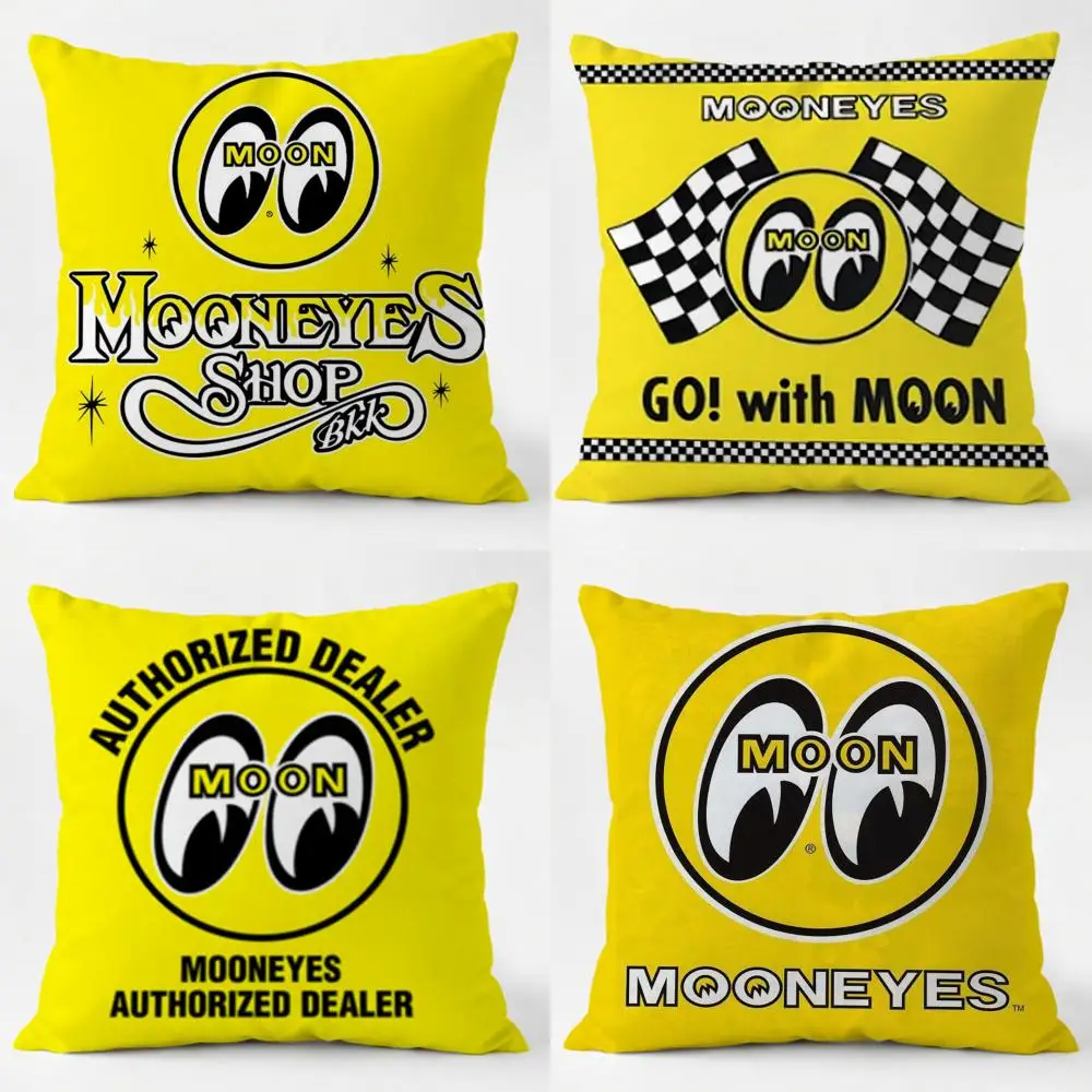 

Милая мультяшная наволочка M-Mooneyes, моющаяся, из льняной ткани, мягкая, для дивана, кровати, домашнего декора