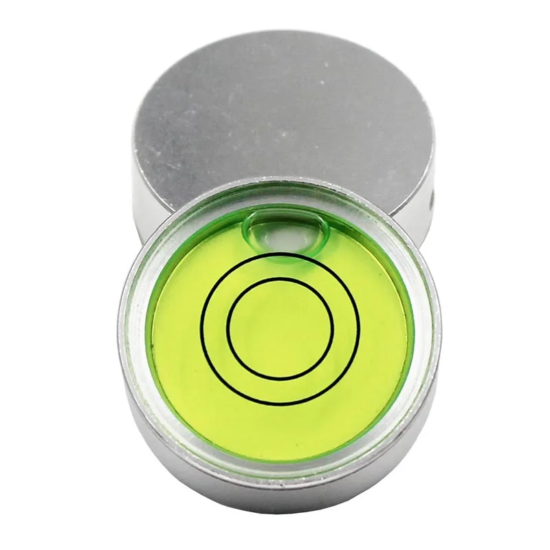 QASE Mini Spirit Level Bubble Round Bubble Level for Washing Machine Refrigerator Size 25*9mm 1PCS