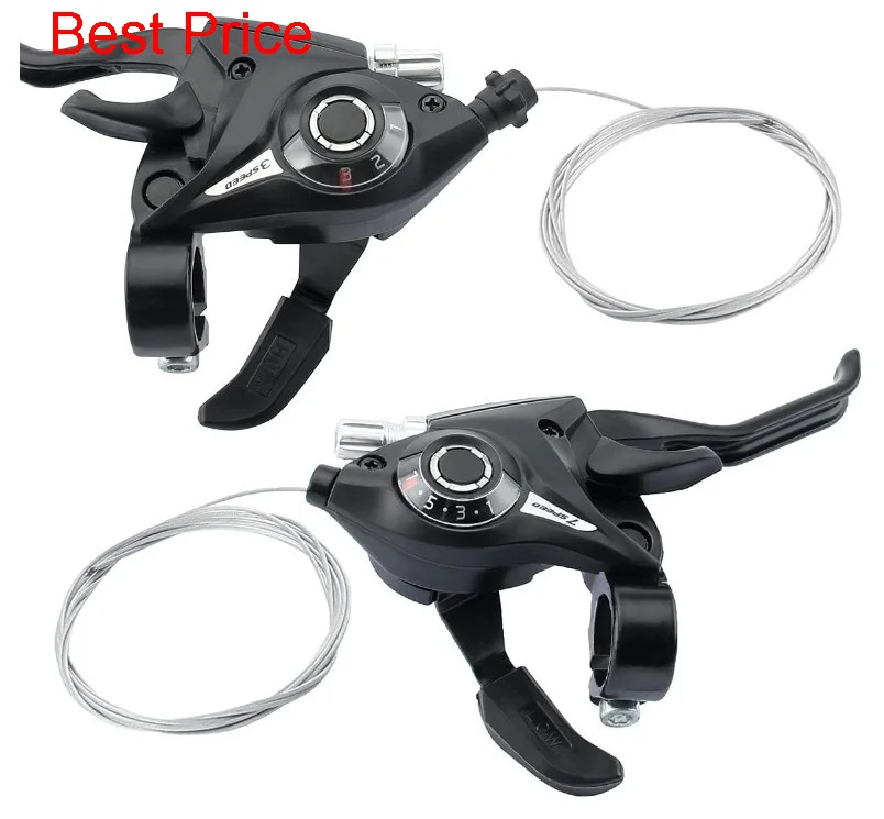 10Pair Independent Bagged Ef51 Finger Mountain Bike Aluminum Alloy Finger Bicycle Brake Handle 21/24 Speed Transmission