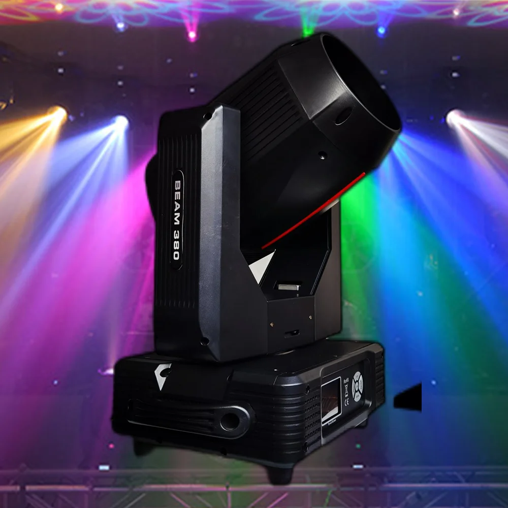 Feixe 17R 350W Moving Head Stage Light, DMX Beam Wash, Zoom Light para DJ, Bar Party, evento de concerto, casamento, Flycase, Roadcase, 2pcs por lote