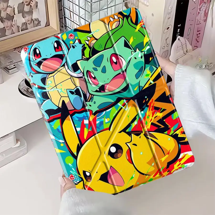 

Holder Cover Tablet Case For iPad Pro 2025 Pro 11th 10th 9th 8th 7th 12.9inch Mini 6 7 Air 4 5 M3 M2 1 2 M4 11inch Pokemon