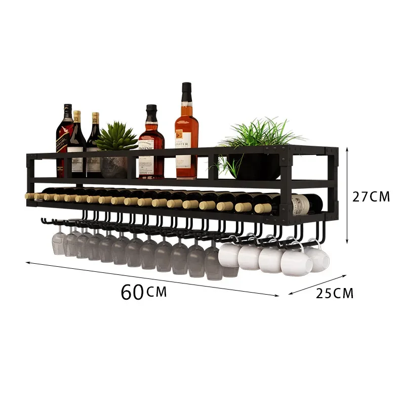 Portabottiglie da parete Portabottiglie da parete Portabicchieri da parete Portabottiglie da vino sospeso per ristorante invertito