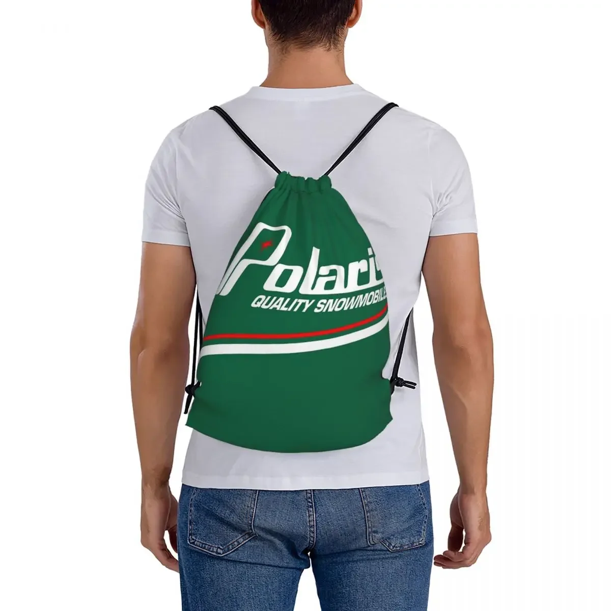 Polaris Logo Backpacks Fashion Drawstring Bags Shoes Bag Book Bags for Man Woman Students