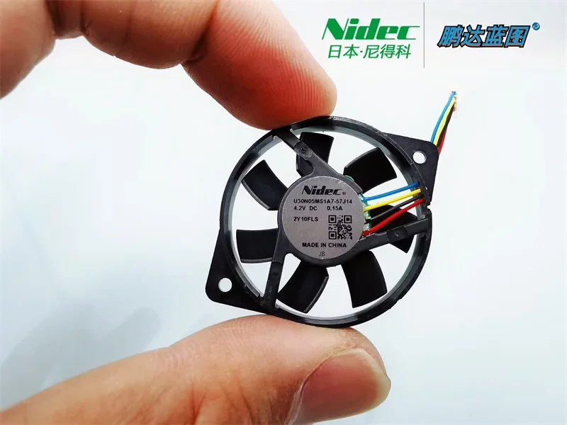NIDEC U30N05MS1A7-57J14 Round PWM Temperature Control 3CM High Turn 4.2V 5V Universal 3007 Fan