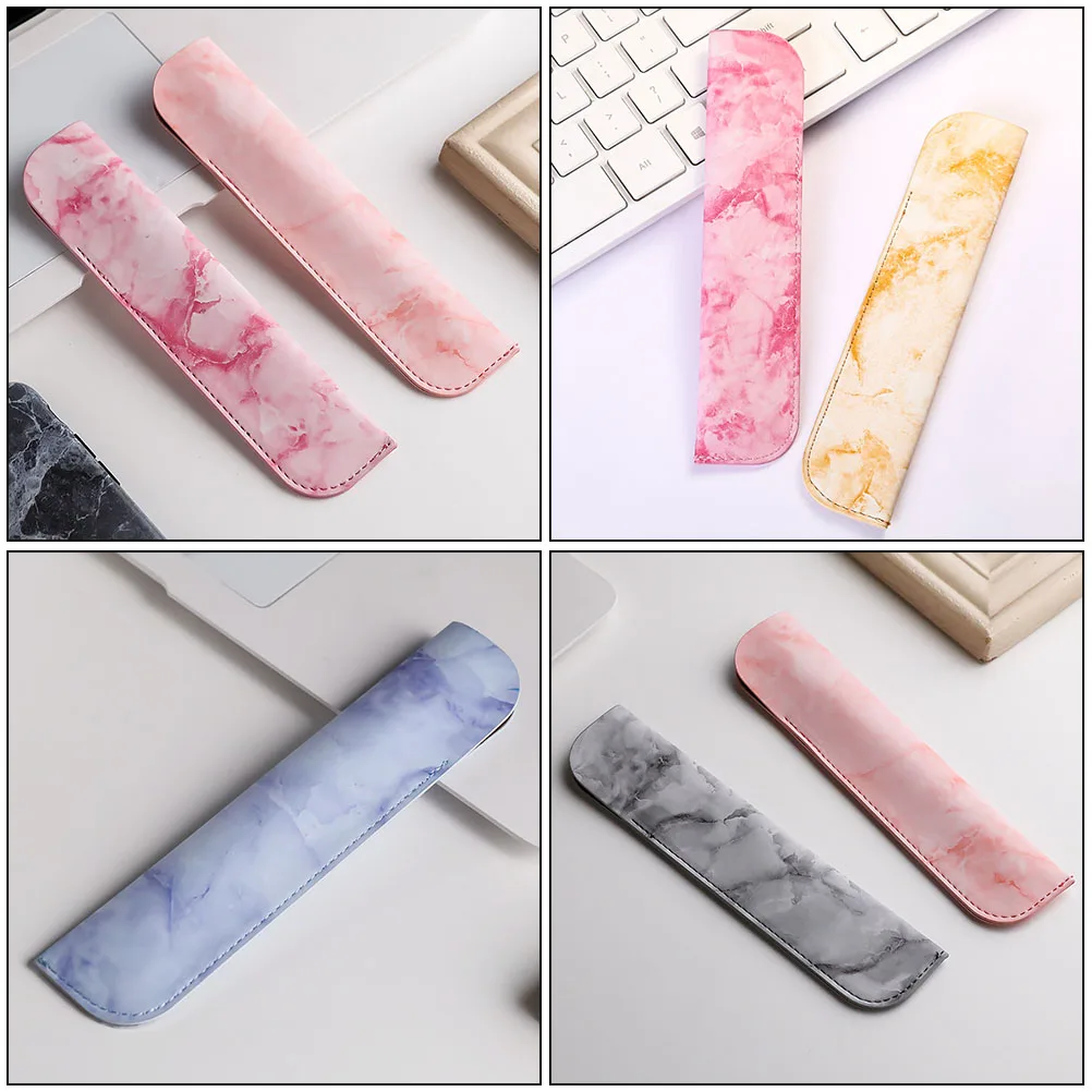 

3 Pcs Pencil Case Sleeve Protector Bracket Covers Single Bag Pu Organizer