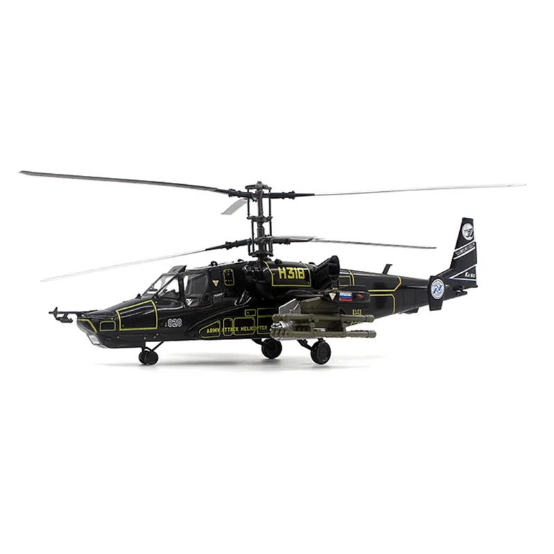 1:72 Scale Model Камов карты-50 Чёрная акула Hokum A Russian Black Shark Helicopter Aircraft Collection Display Decoration Gift