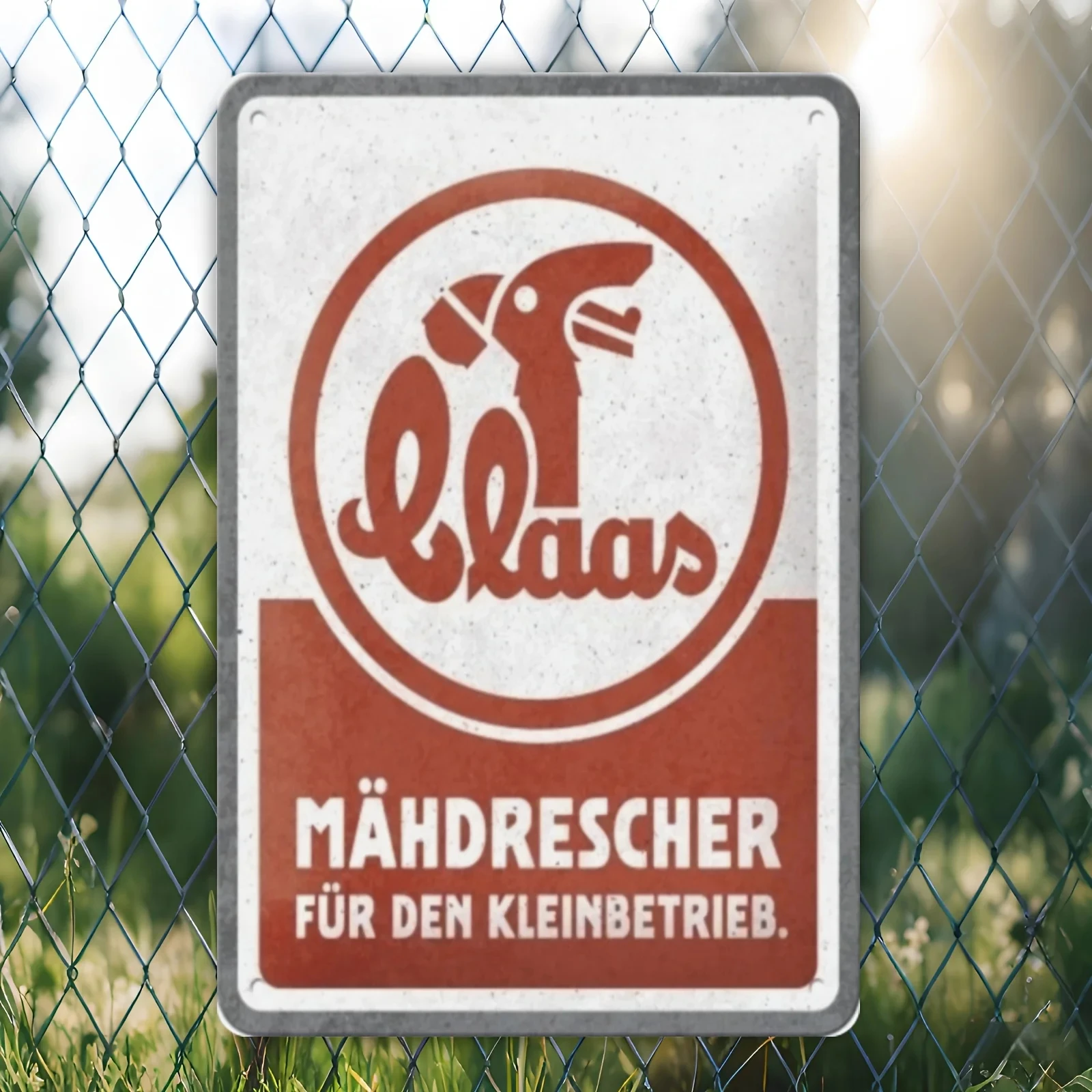 Klass Lawn Mower Metal Sign - Farm Decorative Metal Wall Sign, Inch, Frameless, Suitable for Kitchen, Bedroom, Club, Office, Tractor, and Farmhouse
